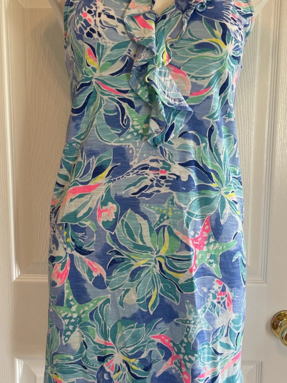Lilly Pulitzer Shay Celesial Seas Bennett Blue Dress